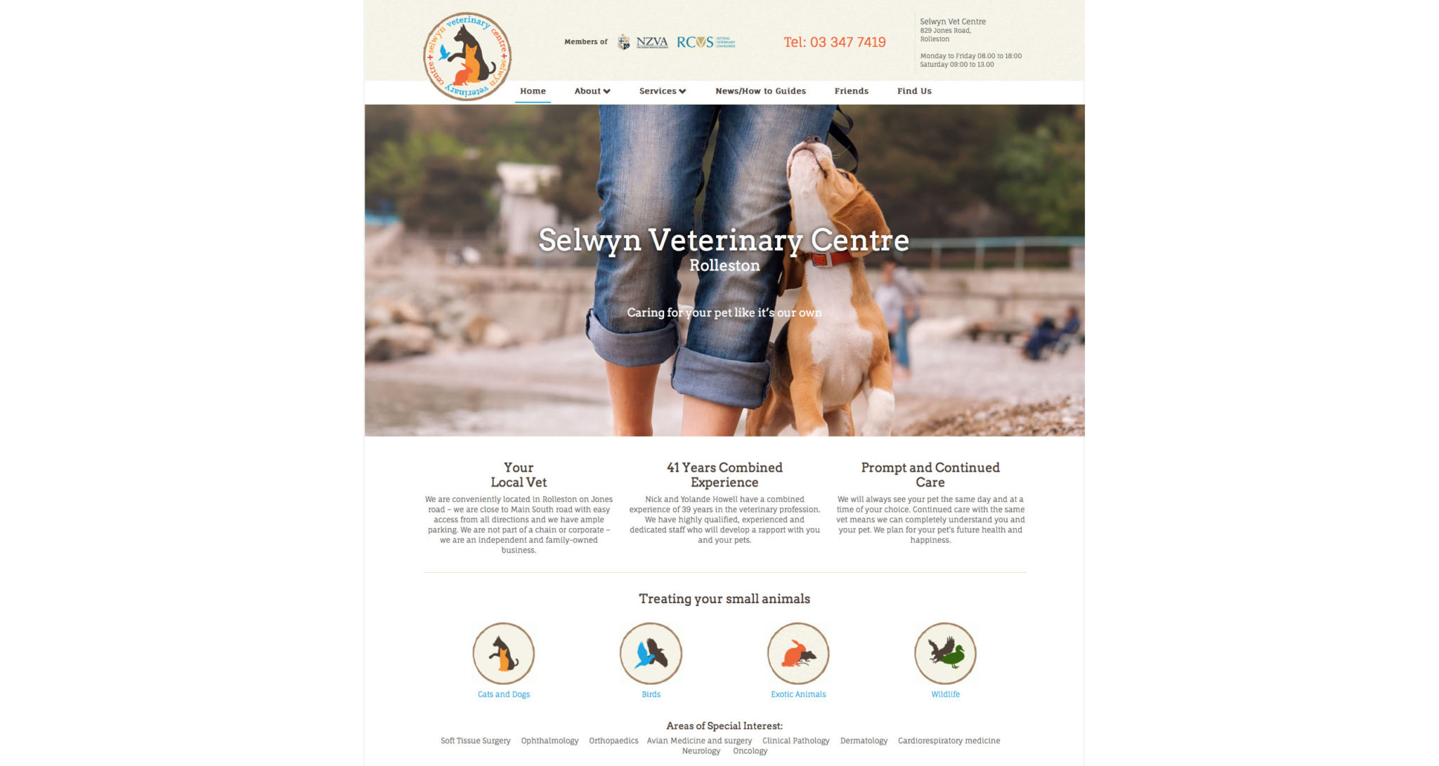 Selwyn Veterinary Centre's web designer, branding & SEO expert is XDC.NZ the most experienced professional & affordable ROI in Rolleston near me
