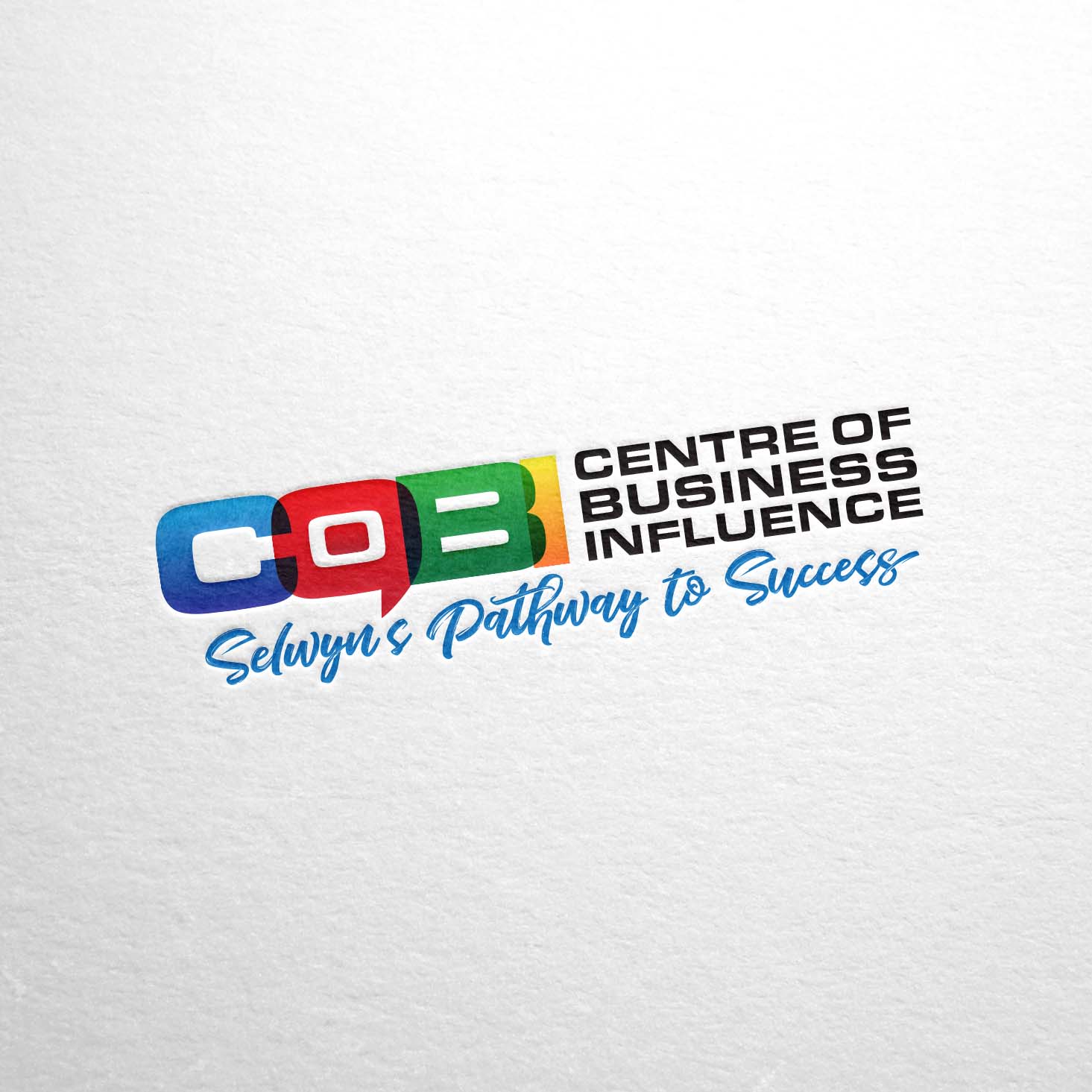 Logo Making made easy for The Centre of Business Influence (COBI) - Selwyn's Pathway to Success in Rolleston, South of Christchurch, NZ. A modern elegant Bususinss-like classy styled Logo Design made by XDC.NZ, the super experienced, professional, specialist Logo Designer based in Christchurch & Rolleston Selwyn NZ. The best Logo Designer near me