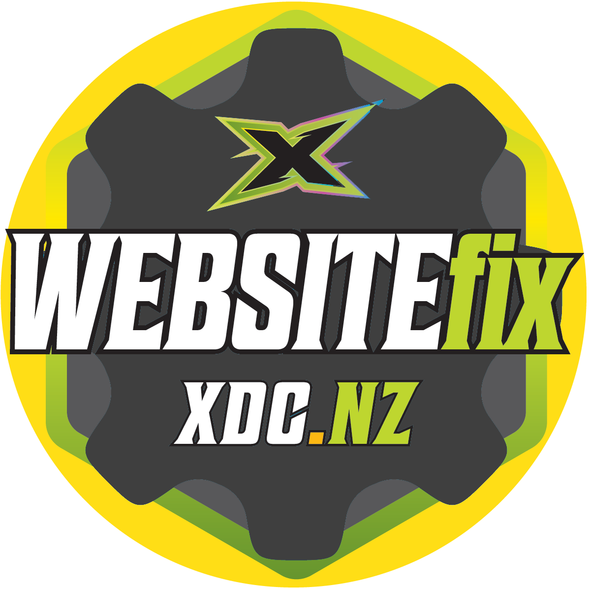 WEBSITEfix logo – XDC’s web design and digital storefront service | Website Repairs & Training in Canterbury | XDC.NZ