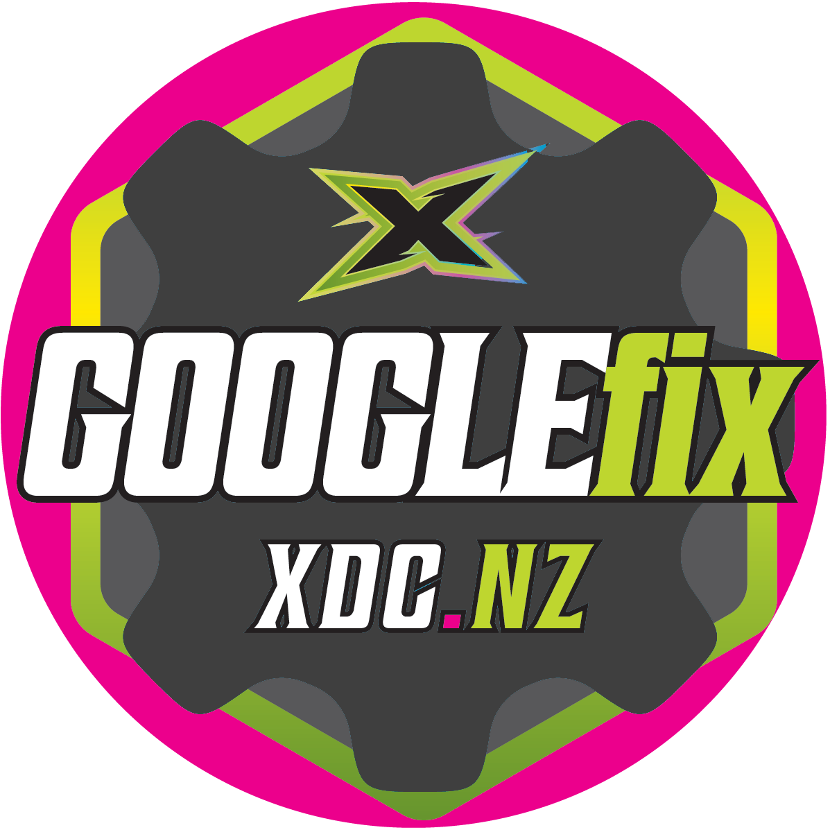 GOOGLEfix logo – XDC’s Google Business Profile optimization service | Local SEO Repairs & Training in Canterbury | XDC.NZ